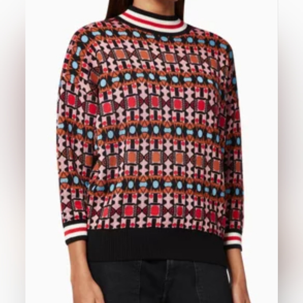 MARELLA ART. 365 Collection Londra Abstract Colorful Pullover Sweater